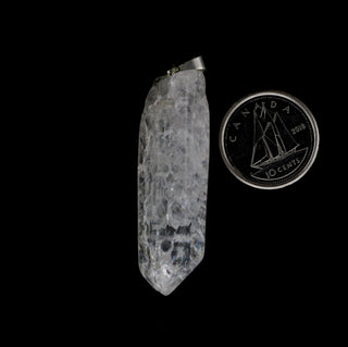 Crackle Quartz Polished Point Pendant    from The Rock Space