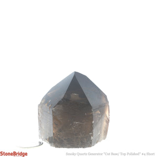 Smoky Quartz Cut Base, Polished Point Tower #4 Short from The Rock Space