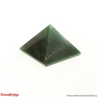 Green Aventurine Pyramid #5 - 2 1/4" to 2 1/2" Wide    from The Rock Space