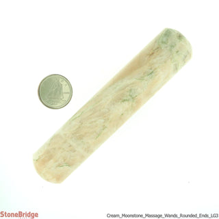 Moonstone Cream Rounded Massage Wand - Large #1 - 2 1/2" to 3 1/2"    from The Rock Space