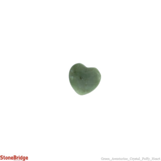 Green Aventurine Heart Pocket #1 - 3/4" to 1''    from The Rock Space