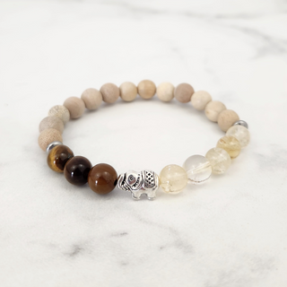 Camphor & Citrine & Tiger���s Eye Bracelet - 8mm from The Rock Space