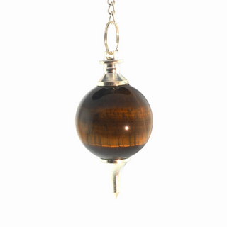 Ball & Point - Tiger's Eye Pendulums from The Rock Space