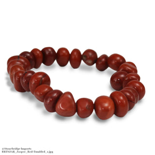 Red Jasper Tumbled Bracelets    from The Rock Space