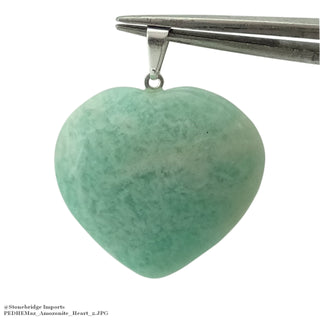 Amazonite Gemmy Heart Pendant    from The Rock Space