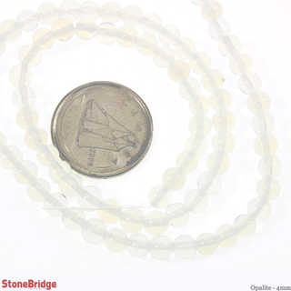 Opalite - Round Strand 15" - 4mm    from Stonebridge Imports