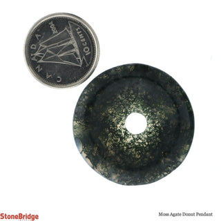 Moss Agate Donut Pendant    from The Rock Space