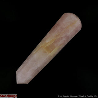 Rose Quartz A Pointed Massage Wand - Large #2 - 3 1/2" to 4 1/2"    from The Rock Space