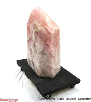 Rose Quartz Polished Tower (Generator) U#3 - 580 lb - 29"    from Stonebridge Imports