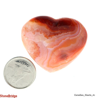 Carnelian Crystal Puffy Heart #1 - 15 to 24G    from The Rock Space