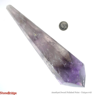 Amethyst Point Polished Sword U#18 - 8"    from The Rock Space