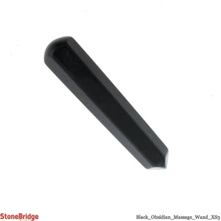 Obsidian Pointed Massage Wand - Extra Small #1 - 1" to 2"    from The Rock Space