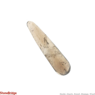 Smoky Quartz A Round Massage Wand - Large #2 - 3 1/2" to 4 1/2"    from Stonebridge Imports