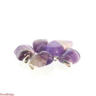 Amethyst Chevron Tumbled Pendants - 5 Pack    from The Rock Space