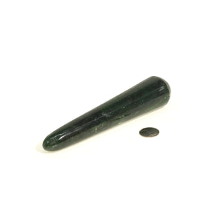 Jade Nephrite Rounded Massage Wand - Jumbo #3 - 5 1/2" to 7" from The Rock Space