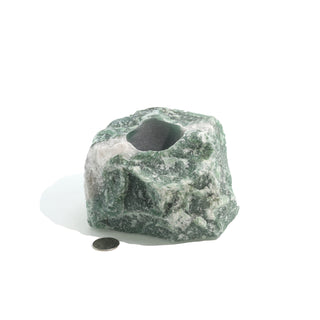 Green Aventurine Rough Candle Holders    from The Rock Space