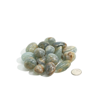 Blue & Green Onyx Tumbled Stones