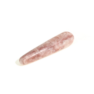 Calcite Rose Rounded Massage Wand - Extra Large #2 - 3 3/4" to 5 1/4"    from The Rock Space