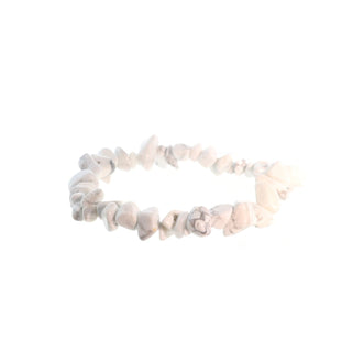 Howlite White Bead Bracelet Chip from The Rock Space