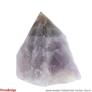 Smoky Amethyst Cut Base, Polished Point Tower #2    from The Rock Space