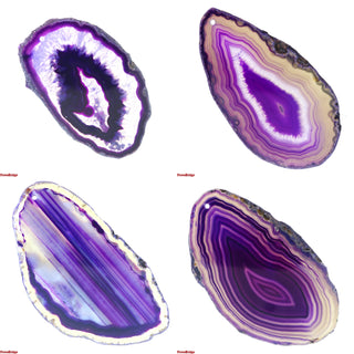 Agate Slices Drilled #00 - 1 1/4" to 2" Long    from The Rock Space