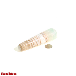 Blue Calcite Rounded Massage Wand - Extra Large #2 - 3 3/4" to 5 1/4"    from Stonebridge Imports