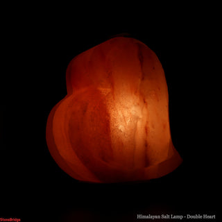 Himalayan Salt Lamp - Double Heart    from The Rock Space