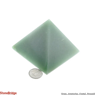 Green Aventurine Pyramid #7 - 2 3/4" to 3" Wide    from The Rock Space