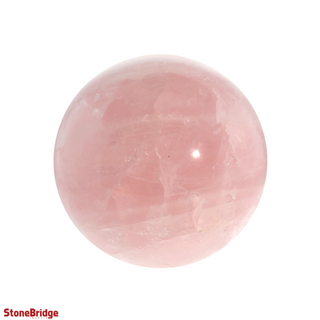 Rose Quartz A Sphere - Large #5 - 3 1/2"    from The Rock Space