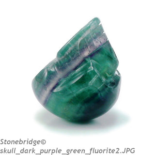 Fluorite Skull Carving #2 - 1 3/4" to 2 1/4"    from Stonebridge Imports