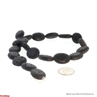 Black Lava Flat Oval Strand #2    from The Rock Space