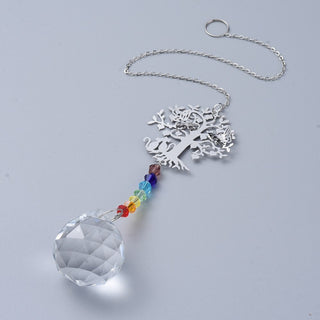 Crystal Tree Suncatcher - Chakra Hanging Pendant    from The Rock Space