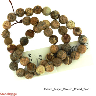 Picture Jasper Faceted- Round Strand 15" - 6mm    from The Rock Space