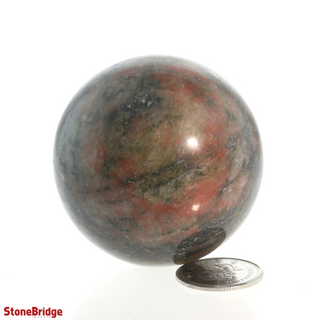 Watermelon Jasper Sphere - Extra Small #3 - 2"    from The Rock Space