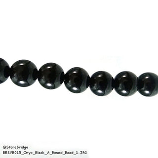 Onyx A - Round Strand 15" - 4mm from The Rock Space