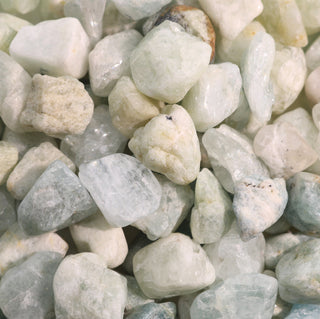 Aquamarine B Tumbled Stones - Semi Polished    from The Rock Space