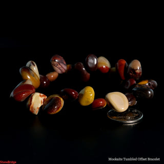 Mookaite Jasper Tumbled Offset Bracelet from The Rock Space