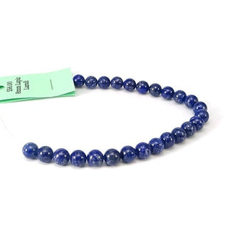 Lapis Lazuli - Round Strand 7" - 8mm from The Rock Space