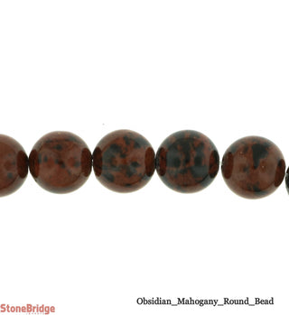 Mahogany Obsidian Bead Strand