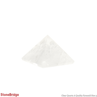 Clear Quartz A Pyramid #3 - 1 3/4" to 2" Wide    from The Rock Space