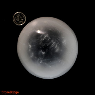 Selenite Sphere - Medium #1 - 2 3/4" from The Rock Space