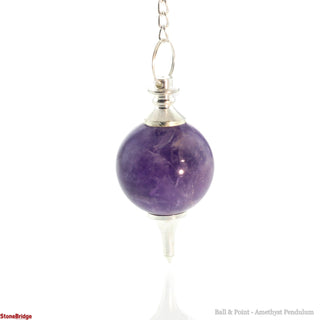Ball & Point - Amethyst Pendulum    from The Rock Space