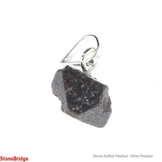 Zircon Drilled Pendant - Silver Pendant    from The Rock Space