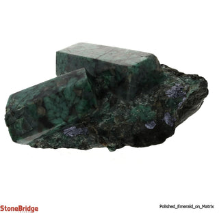 Polished Emerald on Matrix - U9    from The Rock Space