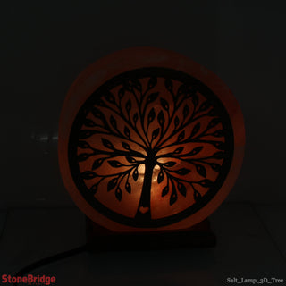 Himalayan Salt Lamp - 3D Wood Design - Tree    from The Rock Space