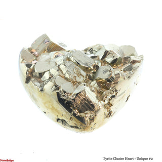 Pyrite Cluster Heart U#2 - 3 1/4"    from The Rock Space