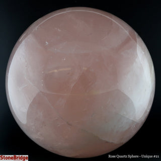 Rose Quartz Sphere U#21 - 4 1/2"    from The Rock Space