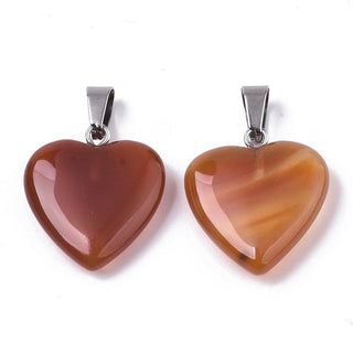 Carnelian Heart Pendants    from The Rock Space