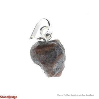 Zircon Drilled Pendant - Silver Pendant    from The Rock Space