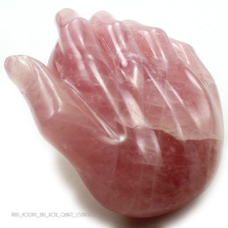 Rose Quartz Carving Hand & Sphere U#5    from The Rock Space